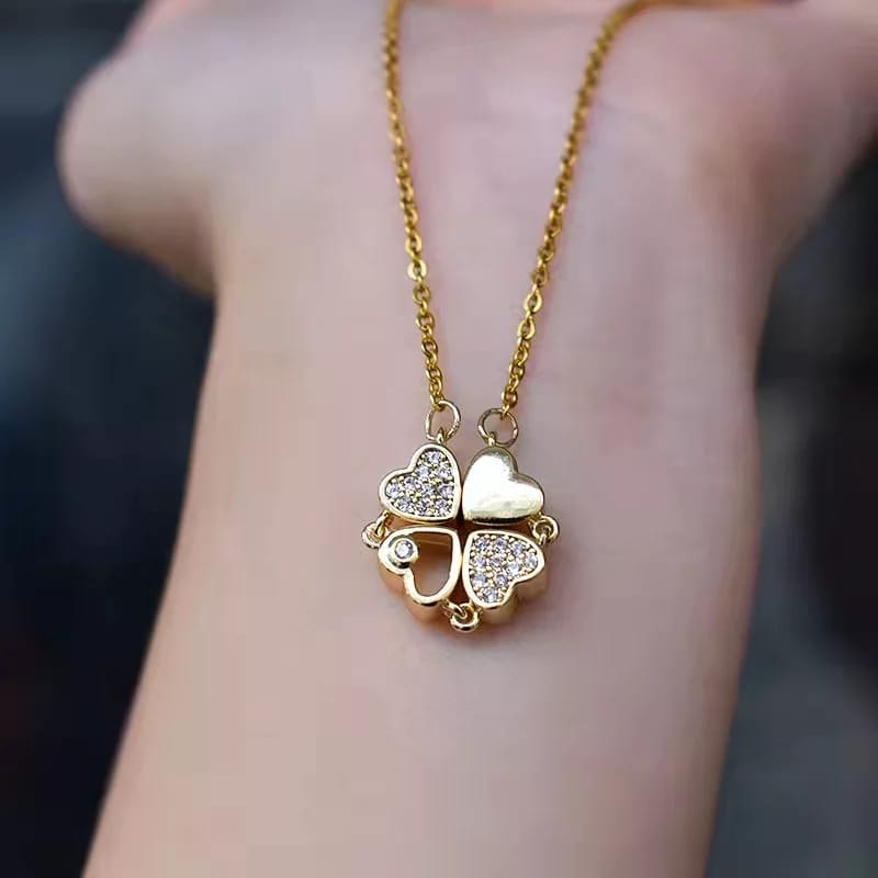 4 Clover Magnetic Pendent Necklace