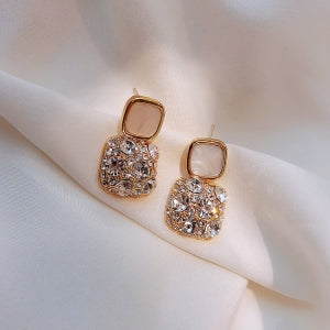 Off white Square Shaped earrings