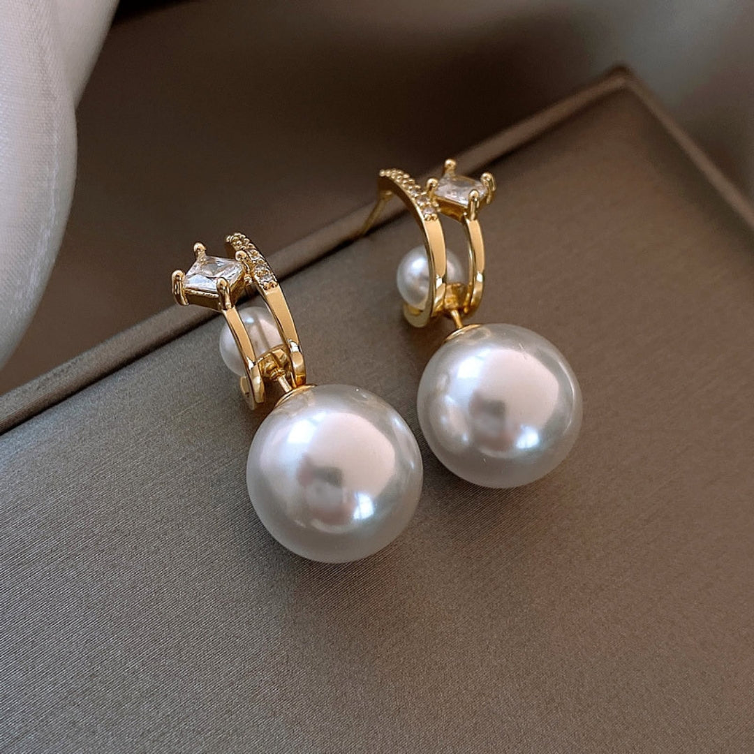 Gold Bohemian Pearl Detachable Earrings