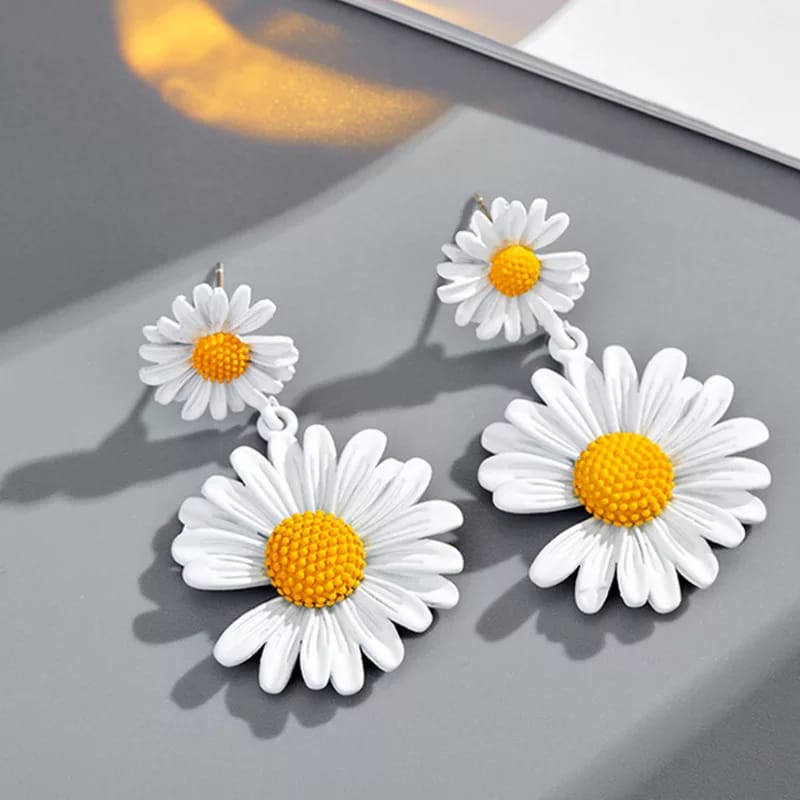 Statement Floral Dangler Earrings