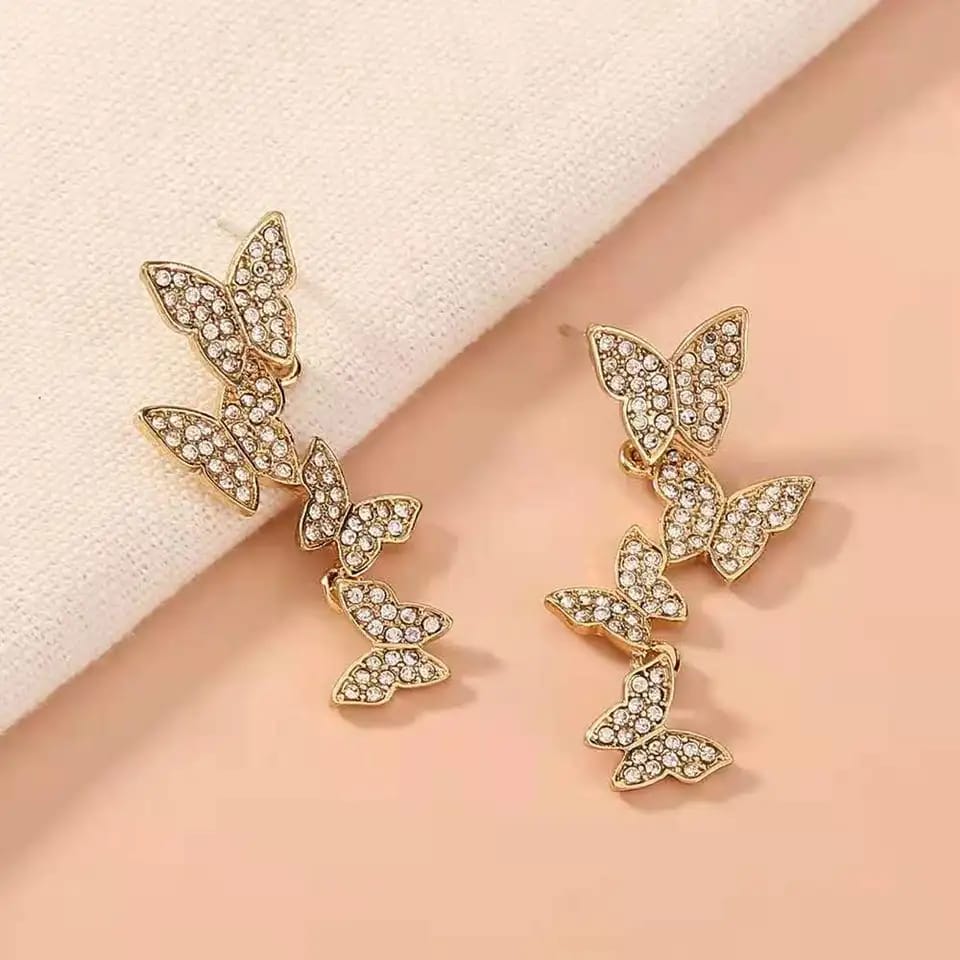 Korean Fashion Butterfly Earrings