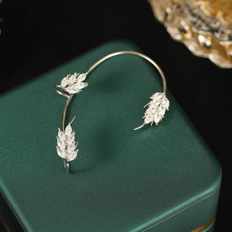 Silver Leaf Eafcuffs