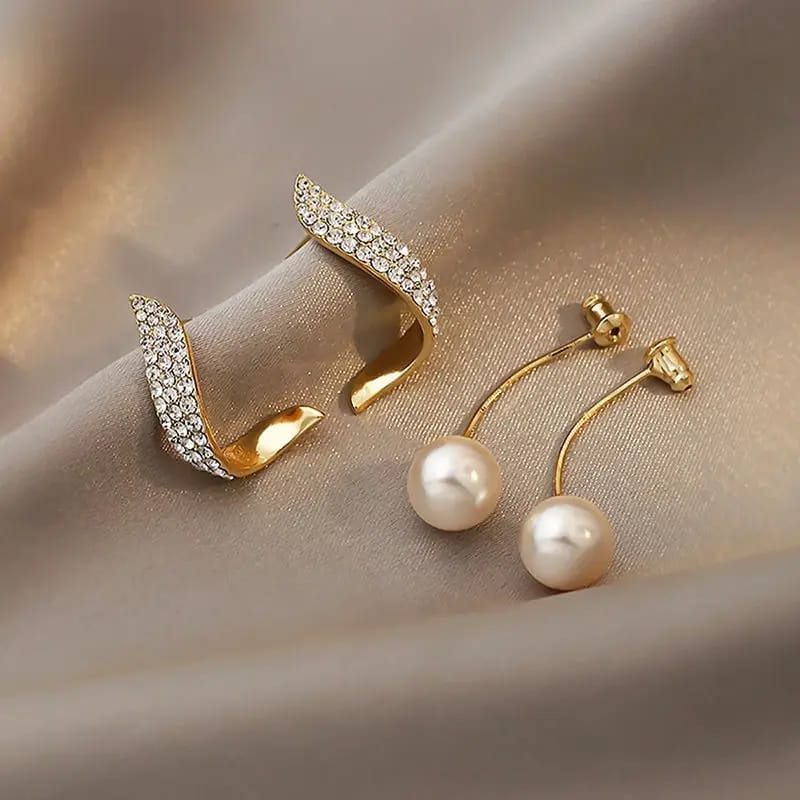 Pearl Drop Dangler Earrings