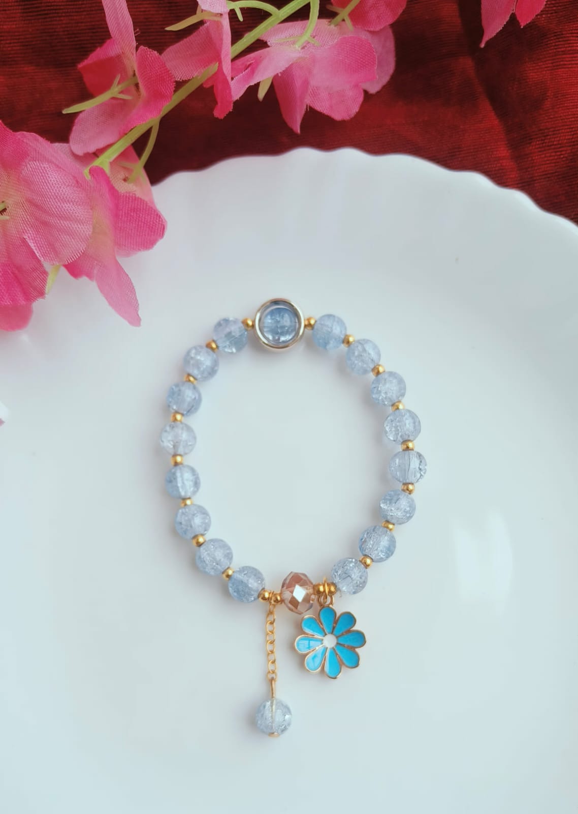 Charms Stone Blue Bracelet