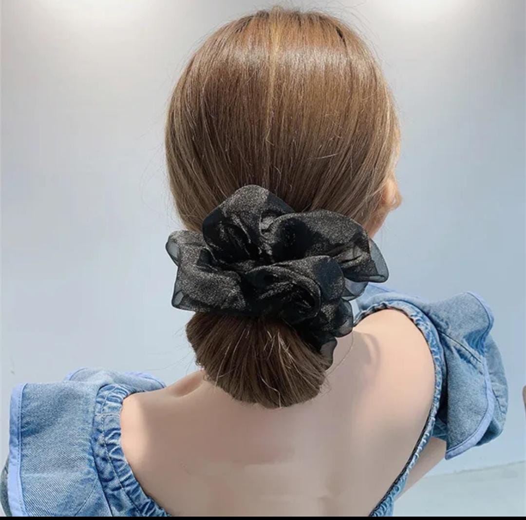 Organza Fabric Regular Size Scrunchie