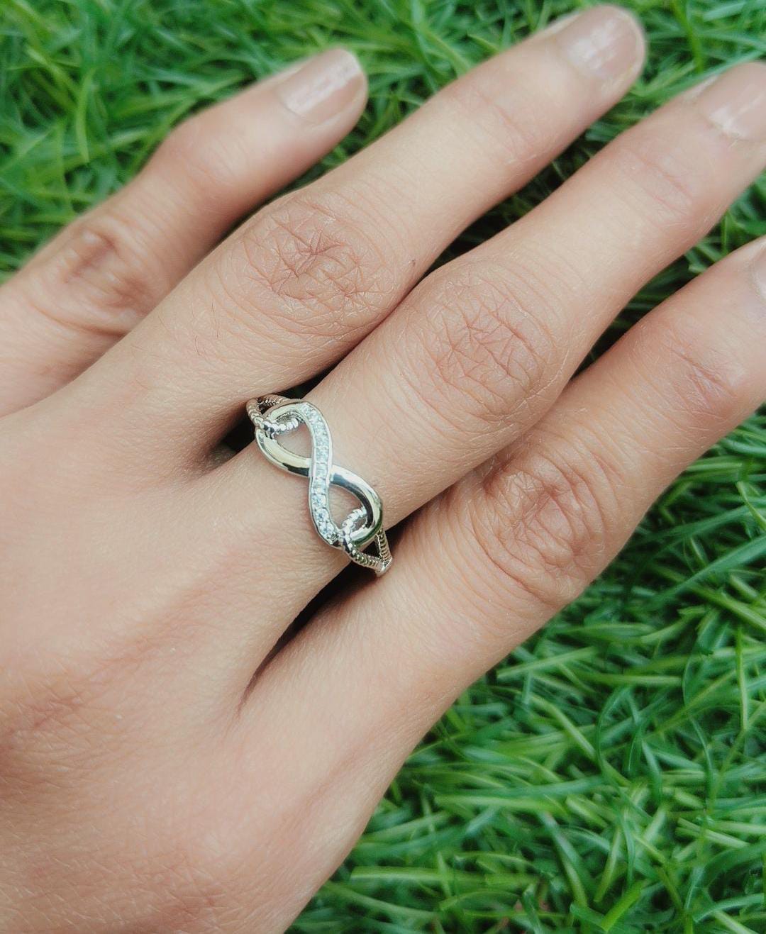 Infinity Symbol Silver Adjustable Ring