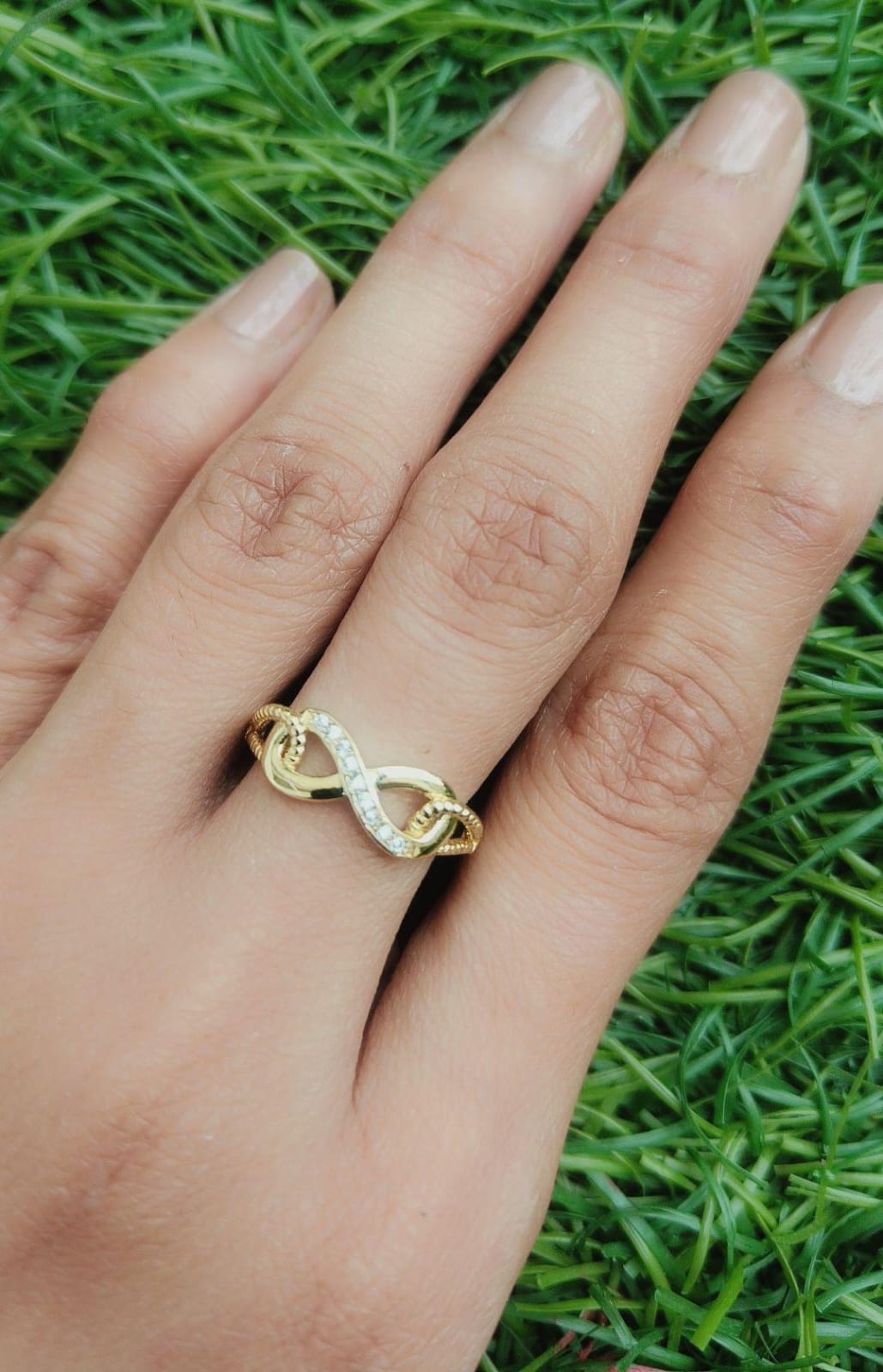 Infinity Symbol Golden Adjustable Ring